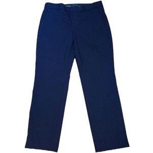 Banana Republic Ryan Polka Dot Blue Trousers Size 8